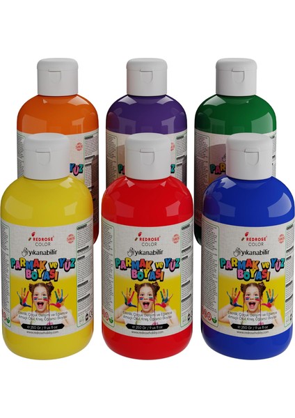 Rose Ara Renkler Parmak 6&apos;lı Set 6X250 gr