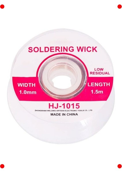 Bakır Lehim Alma Teli, 1 mm x 1.5 Metre