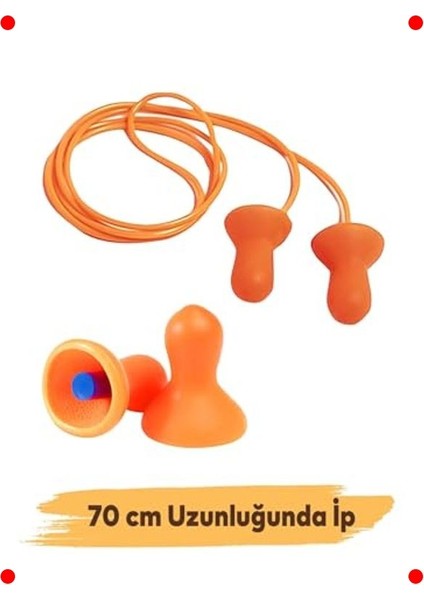 Ipli Ses ve Su Koruyucu Kulak Tıkacı (5 Adet) modelleri