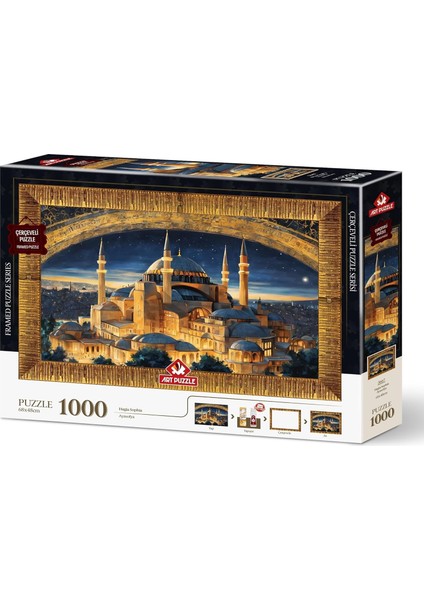 Puzzle Ayasofya 1000 Parça Çerçeveli Puzzle