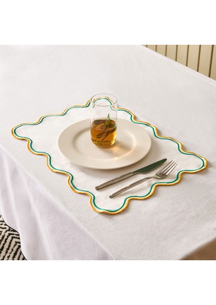 Soft Nonna Amerikan Servis - Hardal / Yeşil - 30X50 cm fiyatları