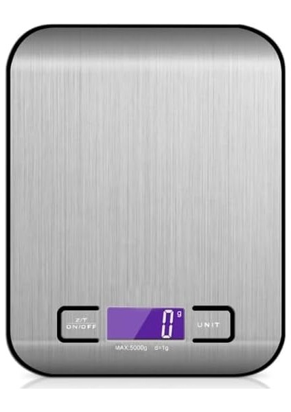 2012 10 kg Mutfak Tartısı Pilli Işıklı Ekran Terazi, Otomatik Ayar ve Tara, Terazi, 6 Ölçü Birimi