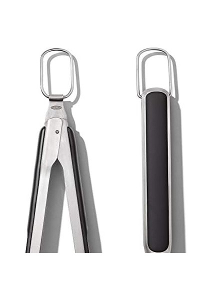 Good Grips Spatula ve Maşa Seti - Bulaşık Makinesinde Yıkanabilir Barbekü Maşası Seti Paslanmaz Çelik Et Spatulalı - 41 cm ve 47,5 cm modelleri