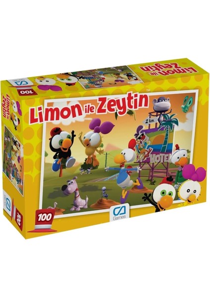 Games ile Zeytin Lisanslı 100 Parça 34X24CM Çocuk Puzzle Yapboz Serisi