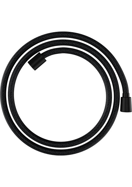 28260670 160 cm Tekstil Duş Hortumu, Mat Siyah, 1,60 M