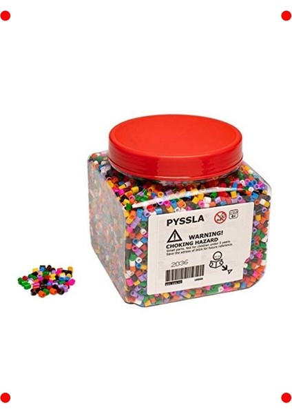 Çeşitli Renklerde Belikli Boncuk Seti