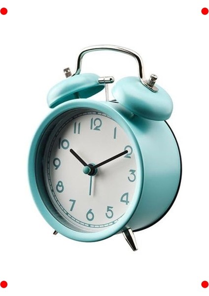 Turkuaz Masaüstü Çalar Saat - Çelik Tasarım