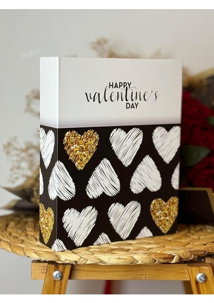 Fotoğraf Albümü 10X15CM 200 Lük Renkli Valentine&apos;s Desenli Anı Albümü