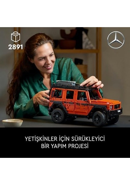 -Benz G 500 Professıonal 42177 - Yetişkinler Için 4x4 Model Arazi Aracı Yapım Seti, Kadınlar ve Erkekler Için Yaratıcı Hediye Fikirleri (2891 Parça) modelleri