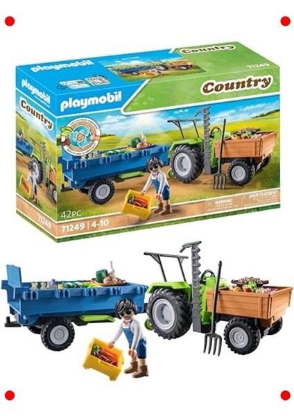 Römorklu Çiftlik Traktörü ve Kutular (Sürdürülebilir)