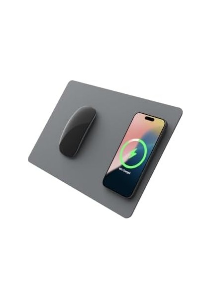 H3 -,, (Toz Gri) ile Dizüstü Bilgisayarlar Için Taşınabilir Qi Kablosuz Şarj Mouse Pad Mat fiyatları