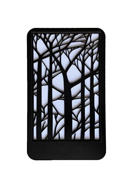 LED Işıklı Ağaç Desenli Ahşap Dekor modelleri