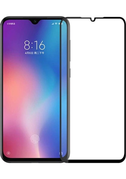 Mi 9 Se Tam Kaplayan Temperli Cam Ekran Siyah