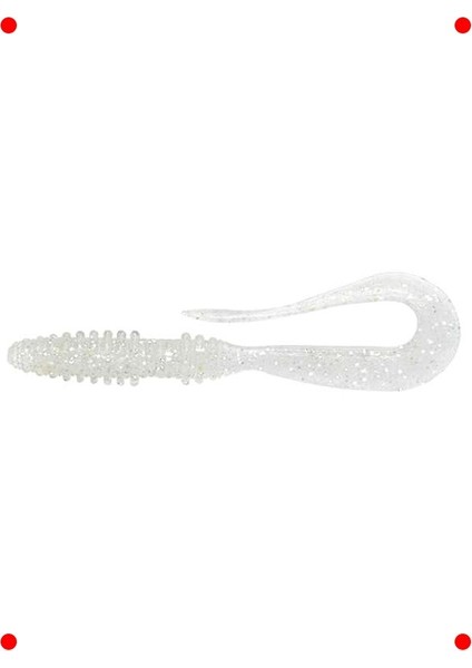 Mini 2.5" Parlak Gümüş Renk Silikon Balık Yemi