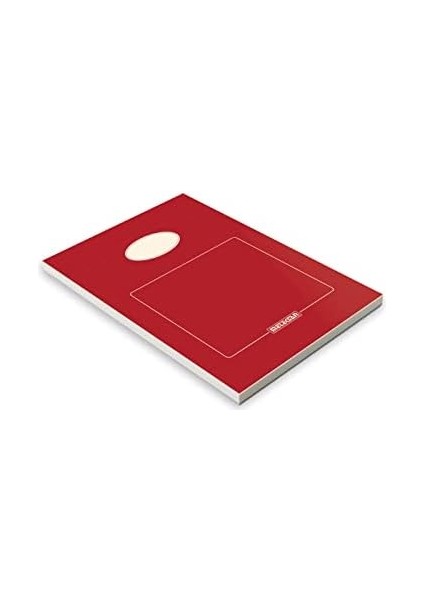 A5 Karton Kapaklı Bloknot, Ofis Serisi, 80 Yaprak, Düz, Kırmızı fiyatları