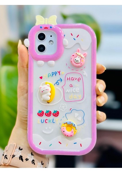 Aksesuar 11 ile Uyumlu 3D Oyuncak Tasarımlı Yumuşak Silikon Kılıf