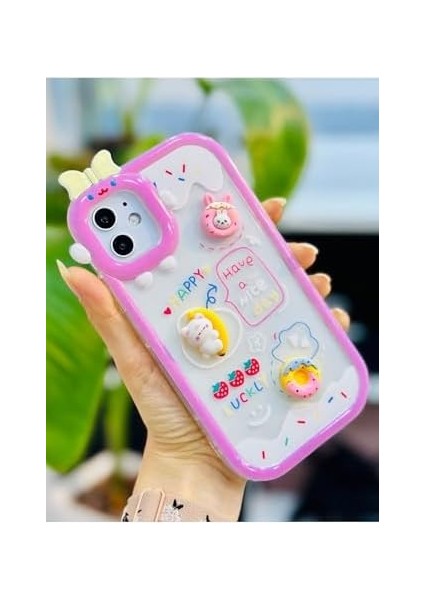 Aksesuar 11 ile Uyumlu 3D Oyuncak Tasarımlı Yumuşak Silikon Kılıf fiyatları