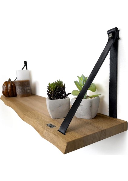 Duvar Rafı, Dekoratif Duvar Rafı, Masif Kayın Modern Duvar Rafı - 80 cm