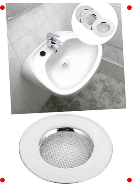 Paslanmaz Çelik Lavabo Süzgeci 7.5 Cm, Dayanıklı fırsatları