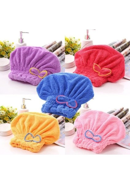 Açık Mavi Mikrofiber Havlu Saç Kurutma Bonesi – Hızlı Kurutma, Yumuşak ve Esnek, Fiyonk Detaylı fiyatları