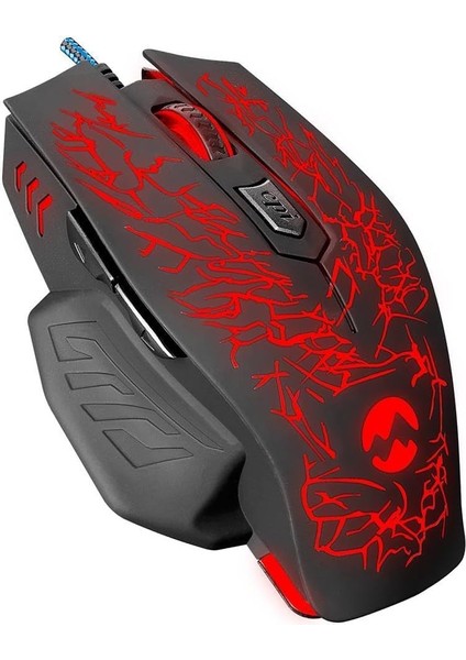 SM-700 Kablolu Oyun Faresi, USB Girişli, Siyah