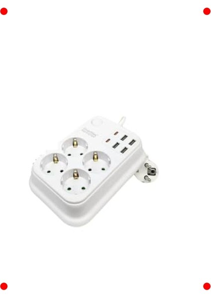 Termal Korumalı Çoklu Priz - 4 Ac + 4 USB + 2 Type-C (2m) modelleri