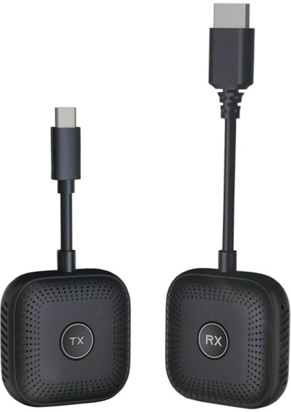 Kablosuz Hd Görüntü Aktarıcı Seti Usb-C Tx Rx | 1080P 60Hz Tak Çalıştır | Bilgisayar Tv Bağlantı Kiti | Internetsiz Ekran Yansıtma - S1 Type C