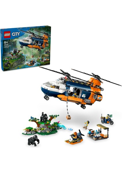 City Orman Kaşifinin Kamp Yerinde 60437-8 Yaş ve Üzeri Çocuklar Için Yaratıcı Oyuncak Yapım Seti (881 Parça)