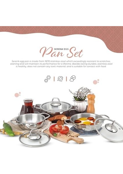 Definition 6 Parça Çelik Sahan Seti fiyatları