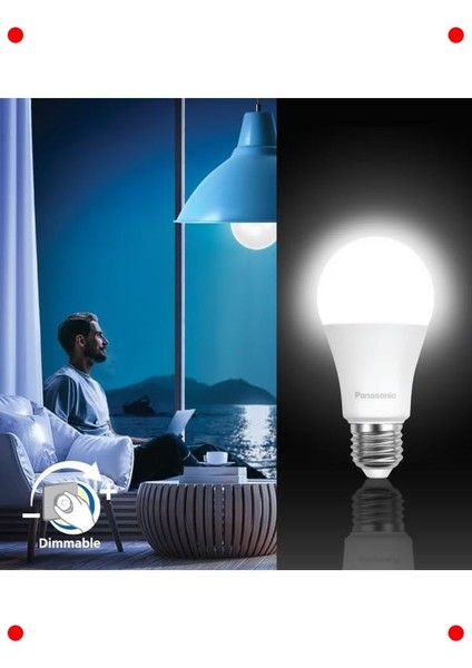 E27 Duy Dim Edilebilir 8.5W Beyaz LED Ampul fırsatları
