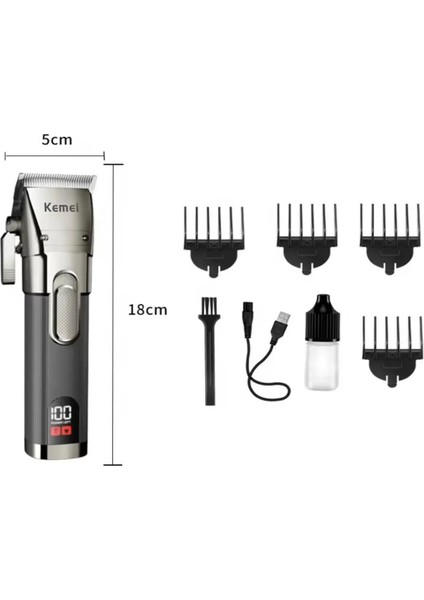KM-1896 Profesyonel LCD Ekranlı Tıraş Makinesi modelleri
