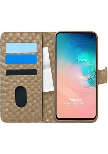 Galaxy S10E Için Kılıf Fabric Book Wallet [galaxy S10E ile Uyumlu Kılıf - ] fiyatları