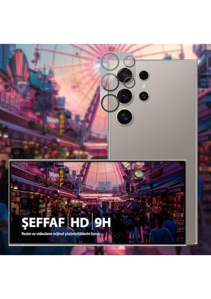 Buff Galaxy S25 Serisi Ile Uyumlu Şeffaf Hd Temperli Cam Kamera Lens Koruyucu (Galaxy S25 Ultra) fiyatları