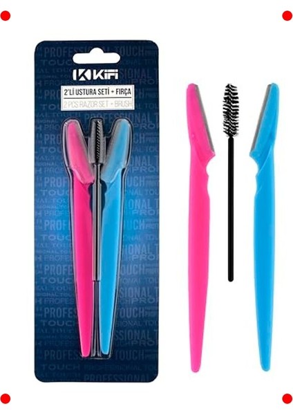 Kaş Şekillendirme Seti: Ustura & Fırça (2'li)