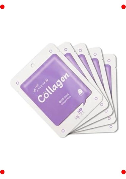 Kolajen Özlü Cilt Canlandırıcı Yüz Maskesi 5'li Set