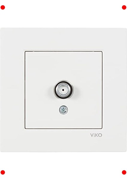 Beyaz Uydu Prizi (F Tipi Konnektör) - 10 Db