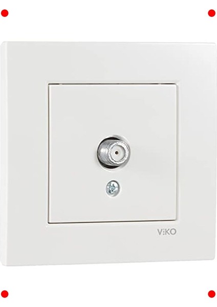 Beyaz Uydu Prizi (F Tipi Konnektör) - 10 Db fiyatları