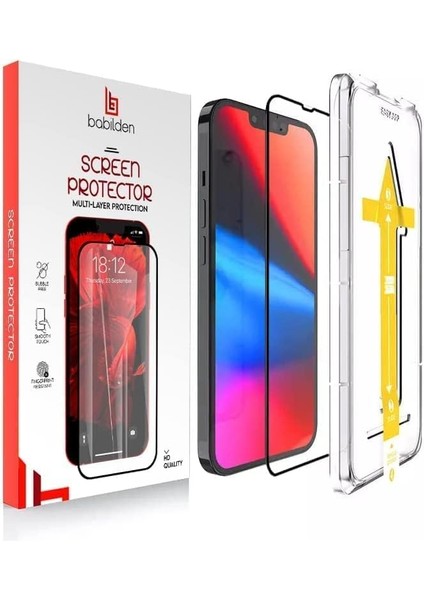 Babilden 14 Pro Için Tasarlanmış Kolay Kurulum Uçtan Kenara Kapsama Tam Koruma Dayanıklı Temperli Cam