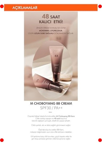 Yoğun Kapatıcı Bb Krem SPF30 - Bitkisel Içerikli modelleri