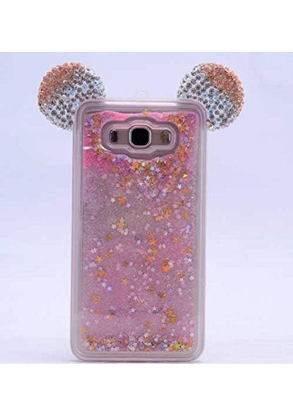 J7 2016 Uyumlu Sıvılı Taşlı Micky Kulaklı Silikon Kılıf ( Rengi) modelleri