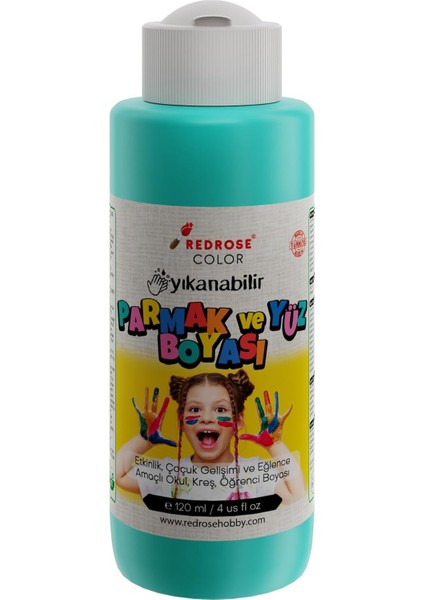 Rose Turkuaz Parmak 120 ml