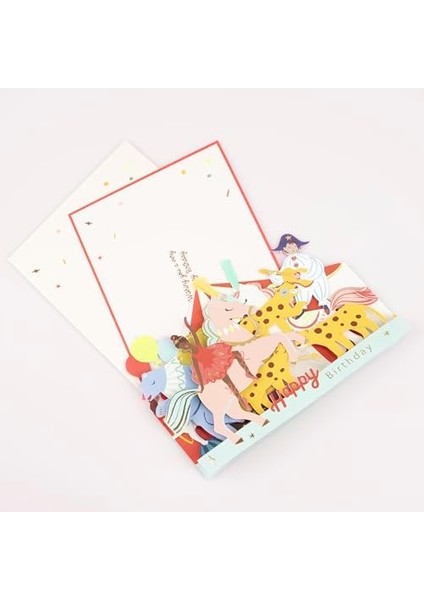 - Circus Concertina Card - Sirk Tebrik Kartı fiyatları