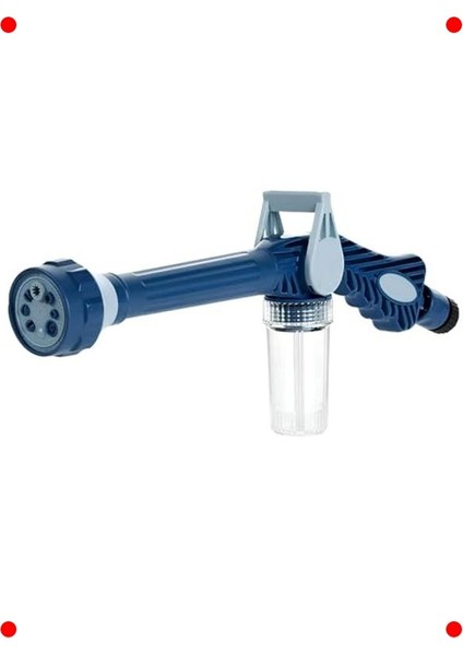 8 Fonksiyonlu Deterjan Hazneli Köpürtme Tabancası