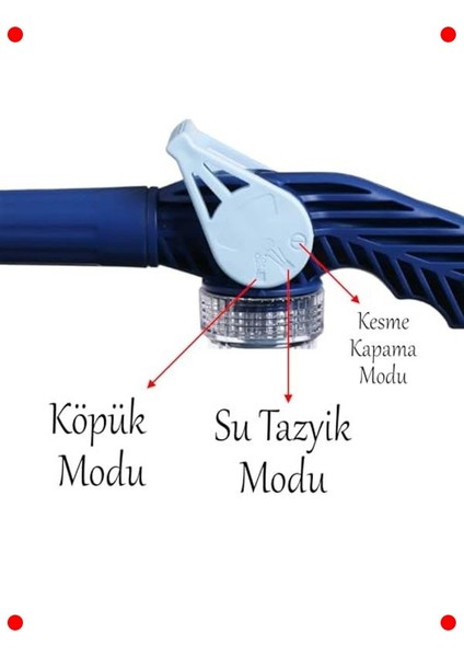 8 Fonksiyonlu Deterjan Hazneli Köpürtme Tabancası fiyatları