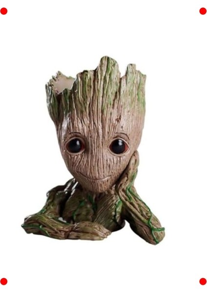 Sevimli Karakter Saksı & Kalemlik - Büyük 15 cm