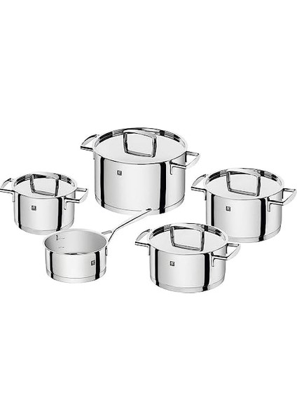 5 Parça Tencere Seti, Paslanmaz Çelik, 5 Parça, Gümüş Rengi modelleri