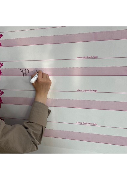 Kıvuz Çizgili Akıllı Kağıt Yazı Tahtası Duvarda Iz Bırakmaz Statik Yeni Müfredata Uygun 100X56CM fırsatları