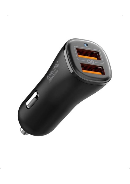 30W Usb-A 2 Port Araç Içi Hızlı Şarj Aleti 18W + 12W Akım Korumalı Güç & & iPad Type-C Pd EV302 - ACP08700