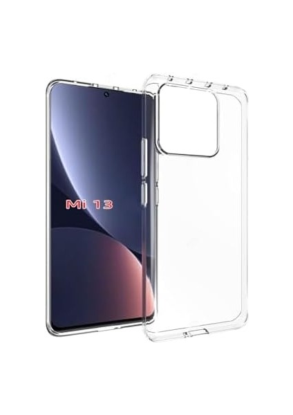 Kzy Iletişim Mi 13 ile Uyumlu Kapak 1mm Süper Silikon Şeffaf Kılıf modelleri