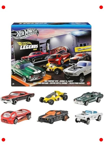 6'lı Özel Koleksiyon Metal Oyuncak Araç Seti (1:64)